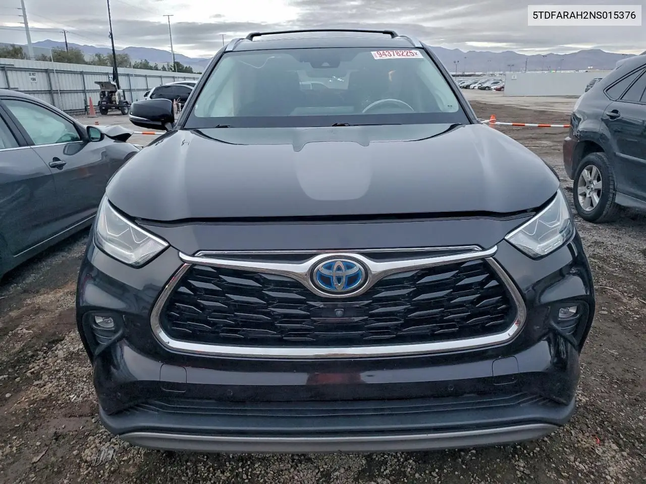 5TDFARAH2NS015376 2022 Toyota Highlander Hybrid Platinum