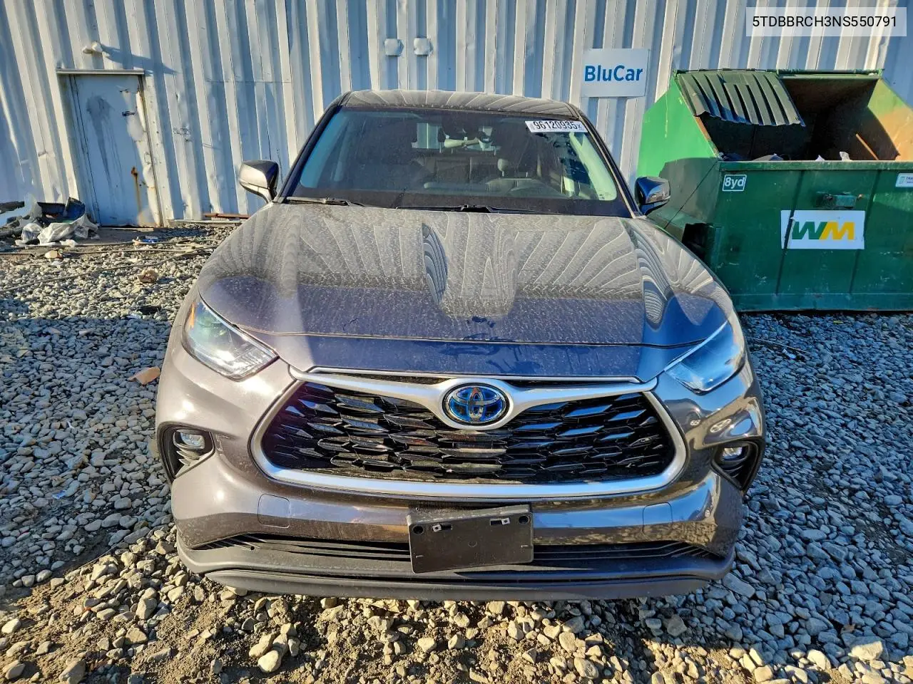 5TDBBRCH3NS550791 2022 Toyota Highlander Hybrid Le