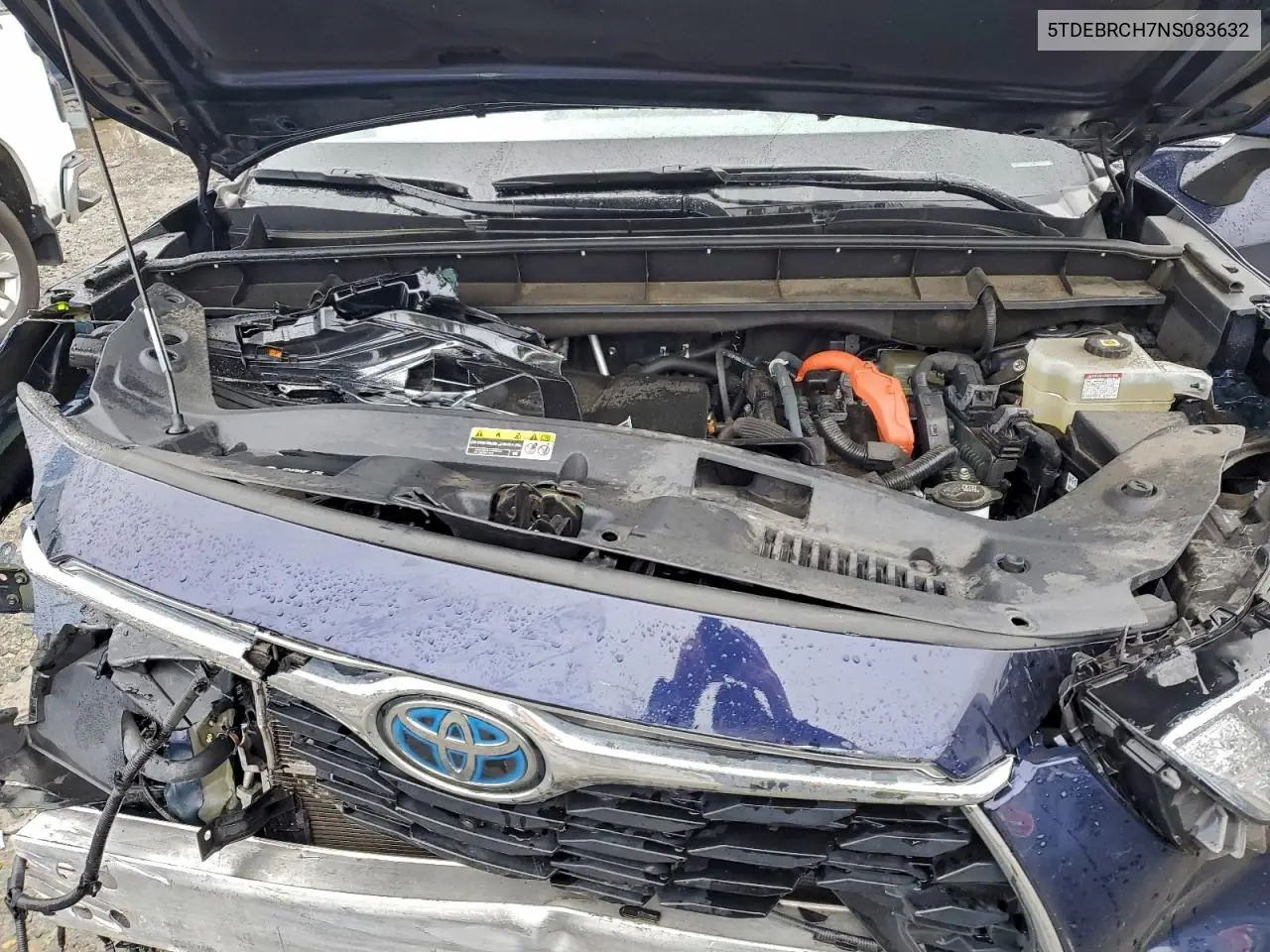 5TDEBRCH7NS083632 2022 Toyota Highlander Hybrid Platinum