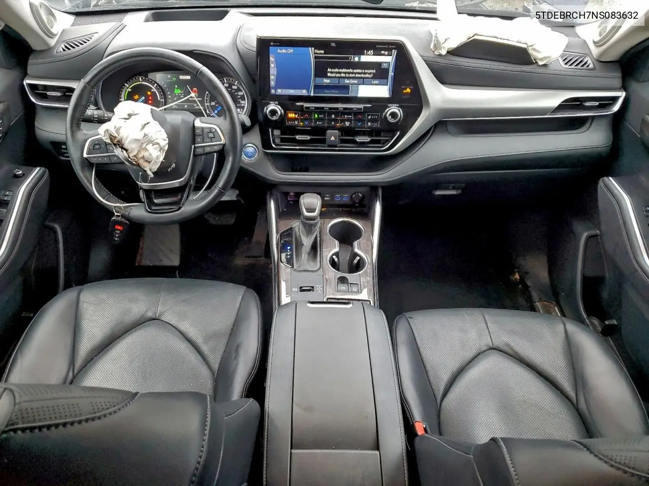 5TDEBRCH7NS083632 2022 Toyota Highlander Hybrid Platinum