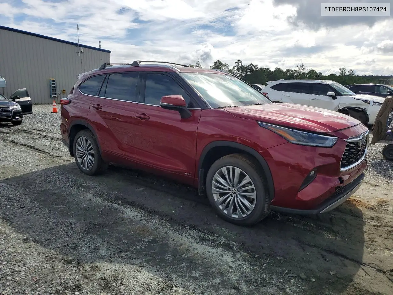5TDEBRCH8PS107424 2023 Toyota Highlander Hybrid Platinum
