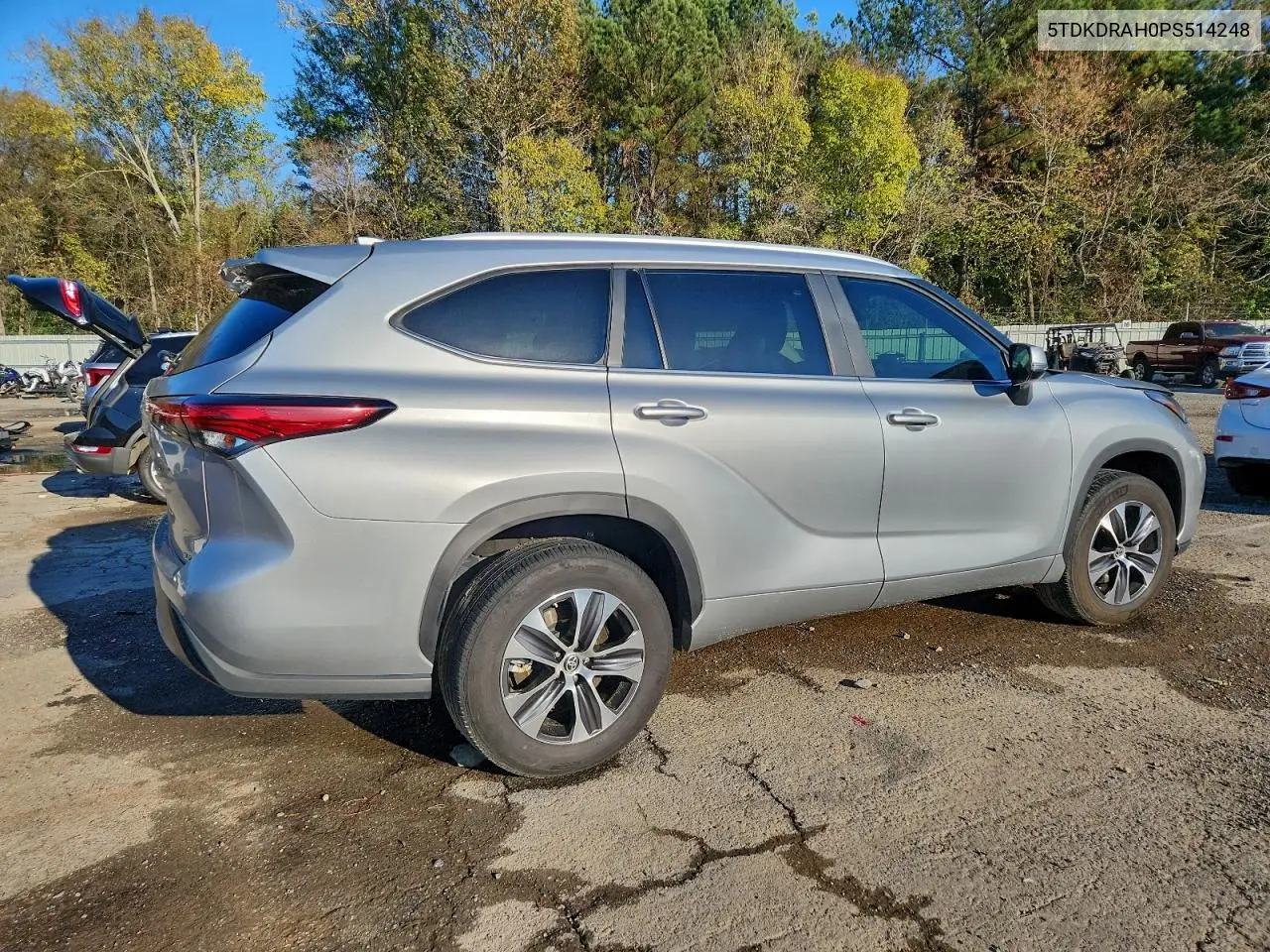 5TDKDRAH0PS514248 2023 Toyota Highlander L