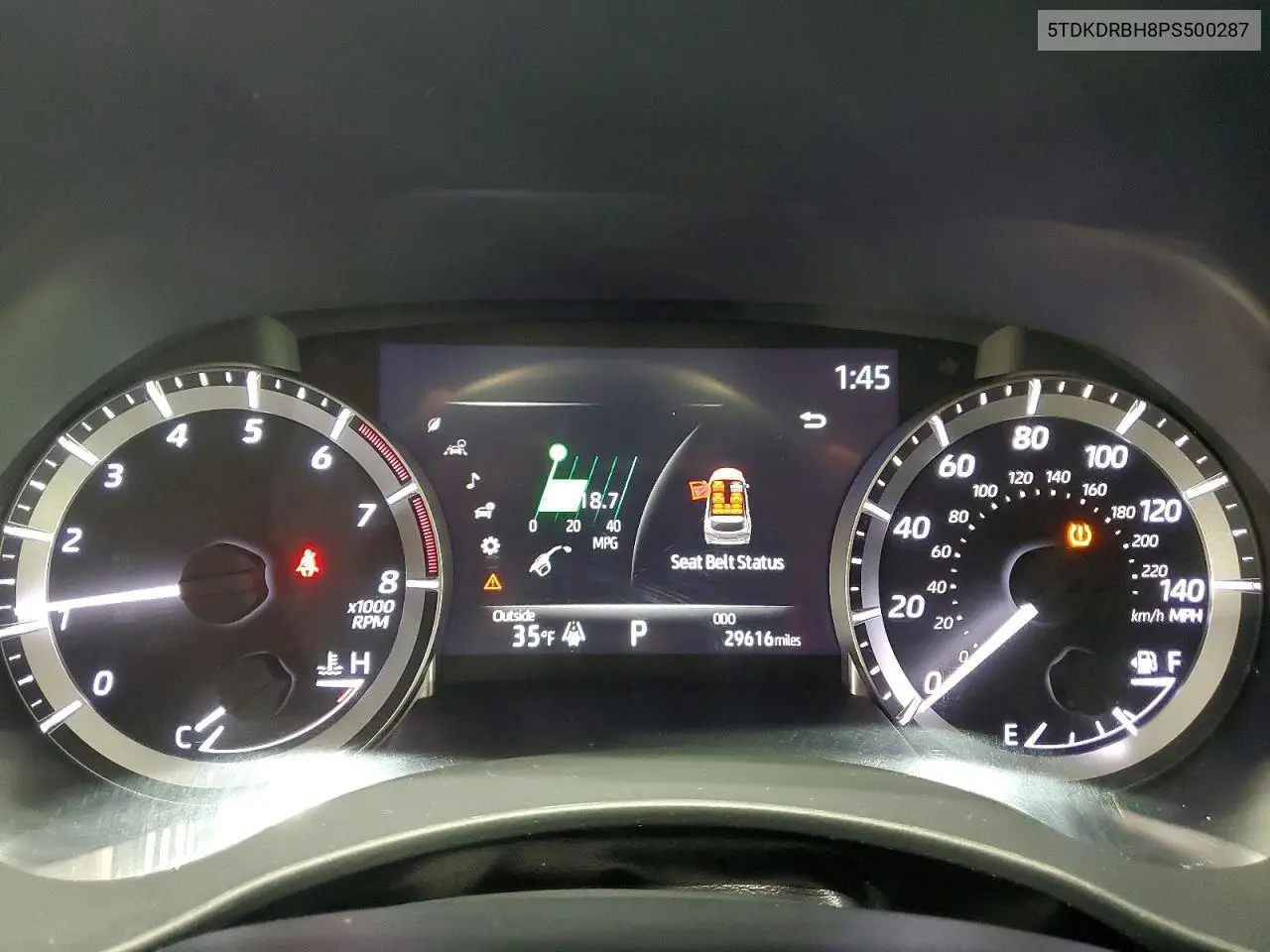 5TDKDRBH8PS500287 2023 Toyota Highlander L