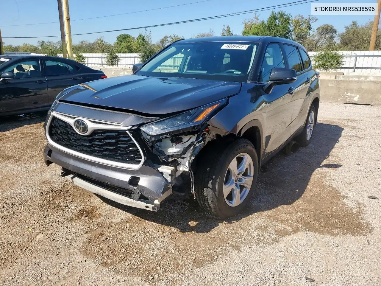 5TDKDRBH9RS538596 2024 Toyota Highlander Le