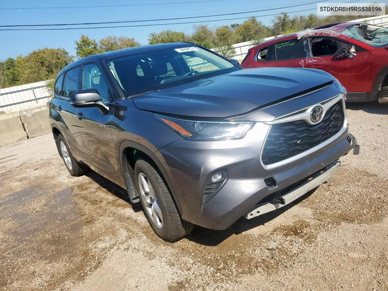 5TDKDRBH9RS538596 2024 Toyota Highlander Le