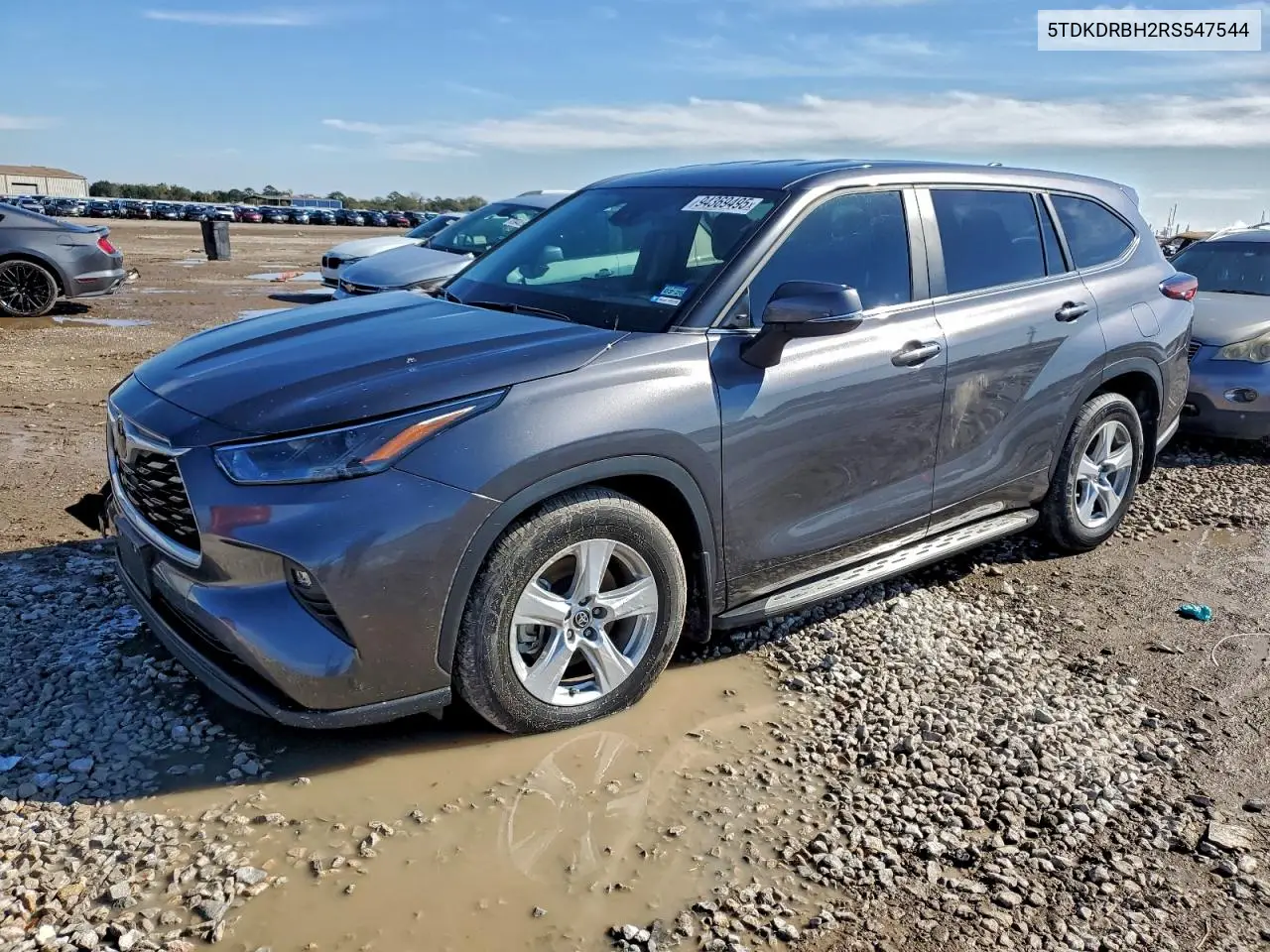 5TDKDRBH2RS547544 2024 Toyota Highlander Le