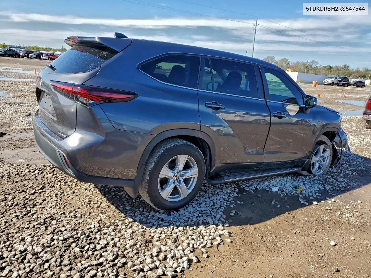 5TDKDRBH2RS547544 2024 Toyota Highlander Le