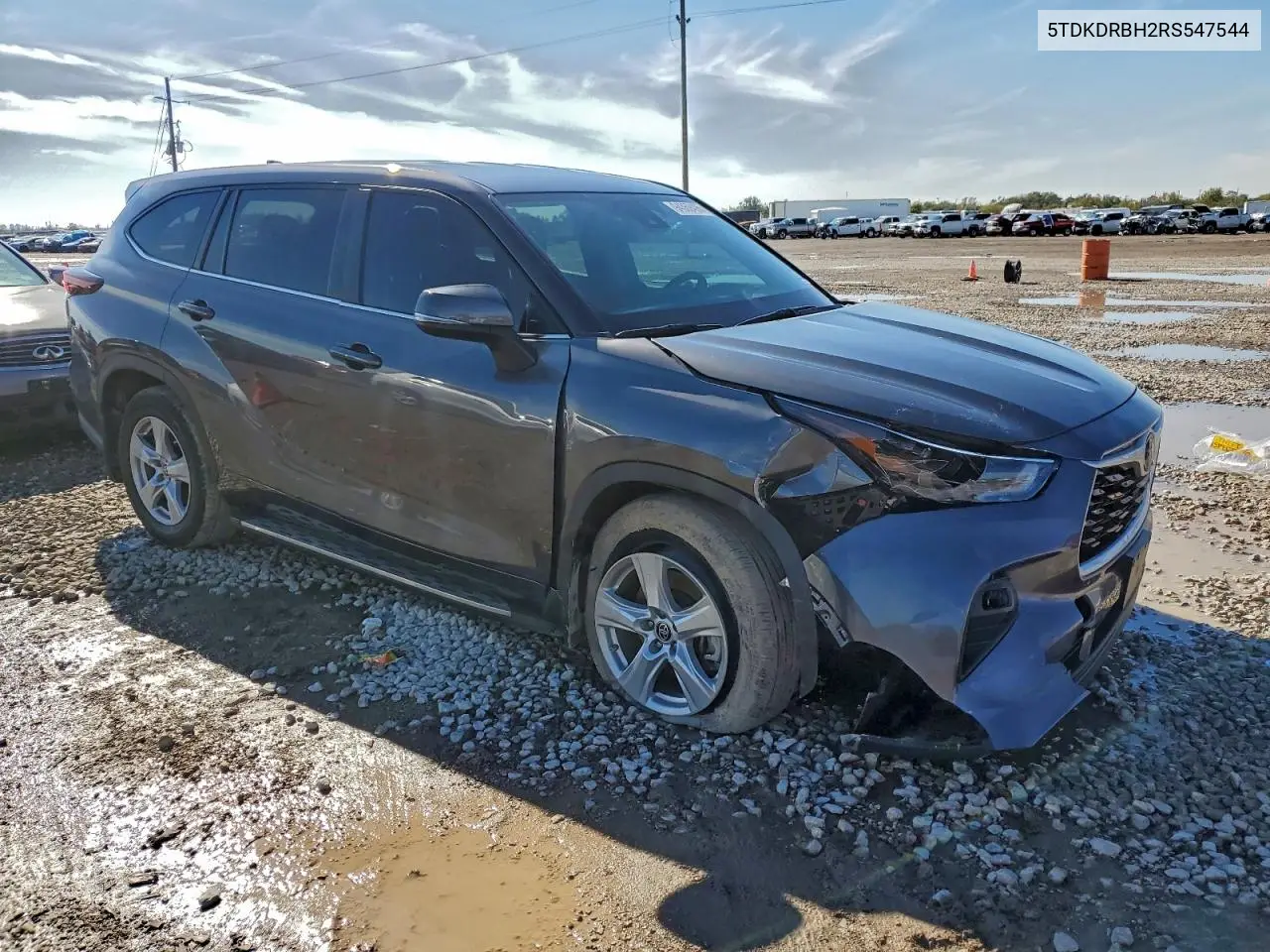 5TDKDRBH2RS547544 2024 Toyota Highlander Le