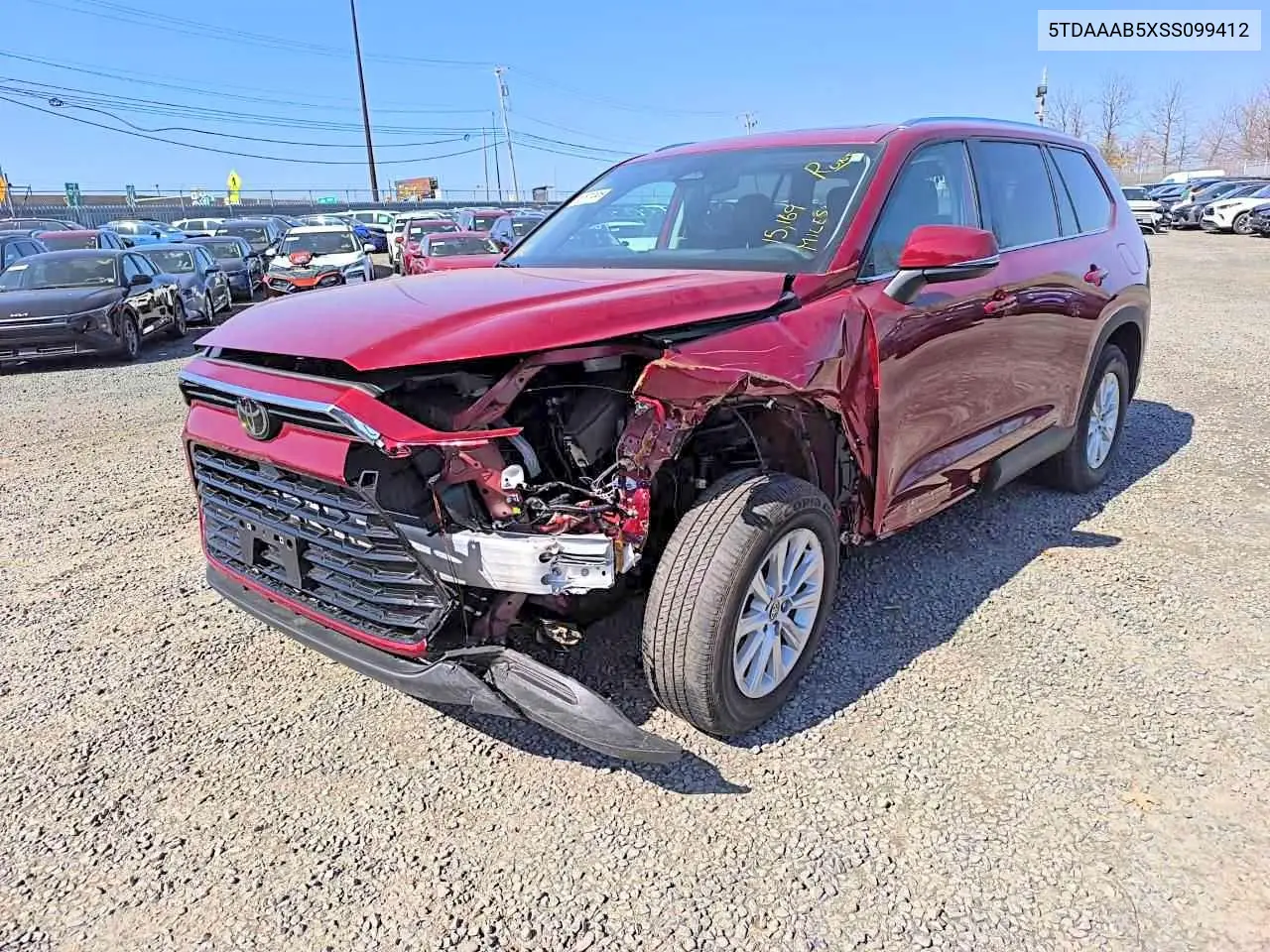 5TDAAAB5XSS099412 2025 Toyota Grand Highlander Xle