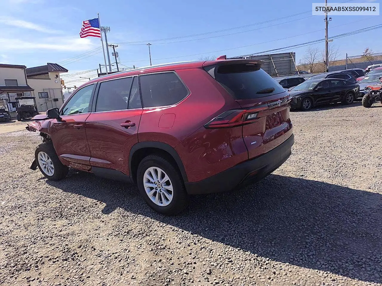5TDAAAB5XSS099412 2025 Toyota Grand Highlander Xle