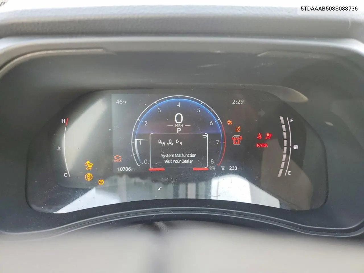 5TDAAAB50SS083736 2025 Toyota Grand Highlander Le