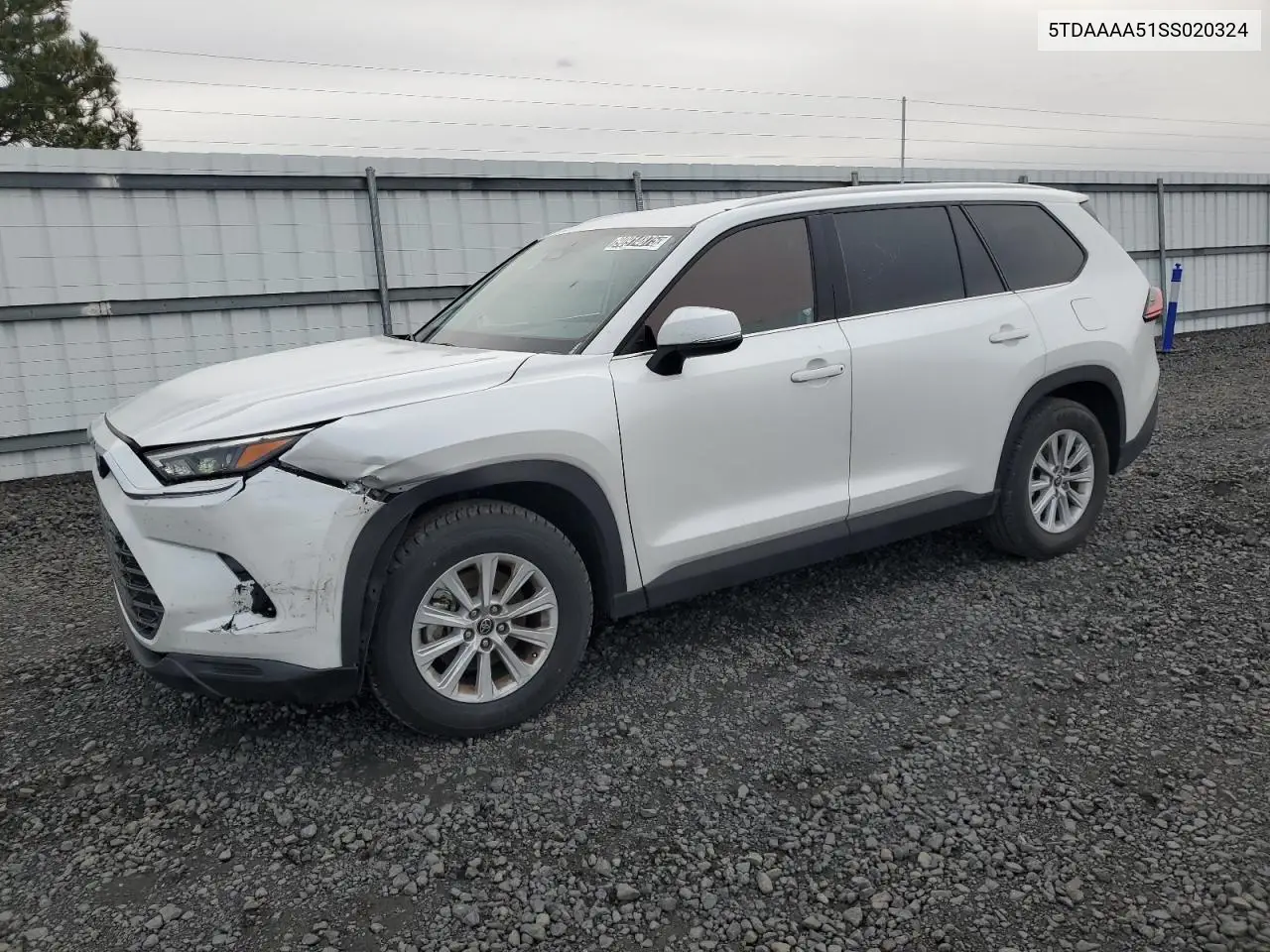 5TDAAAA51SS020324 2025 Toyota Grand Highlander Le