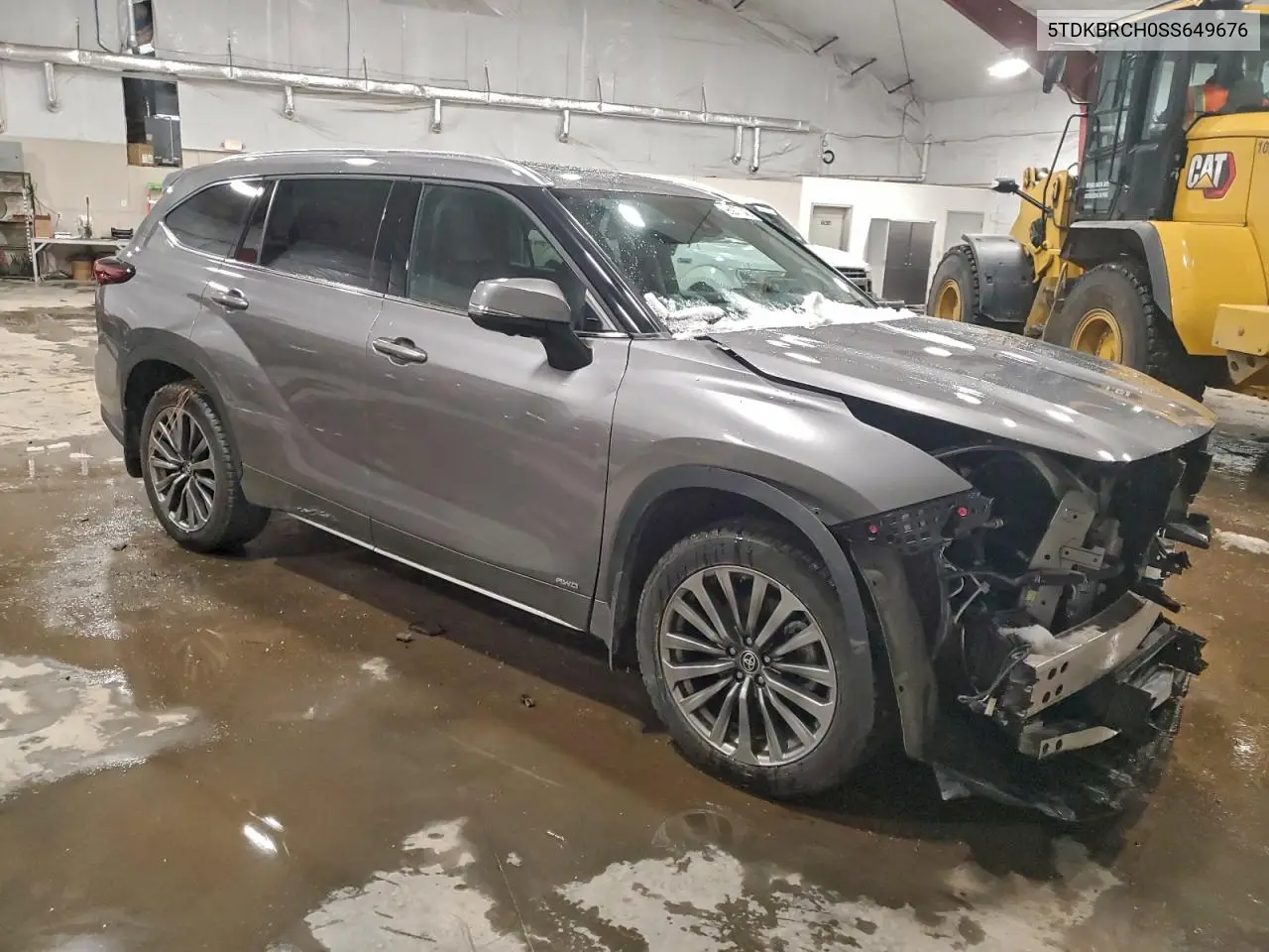 5TDKBRCH0SS649676 2025 Toyota Highlander Hybrid Xle