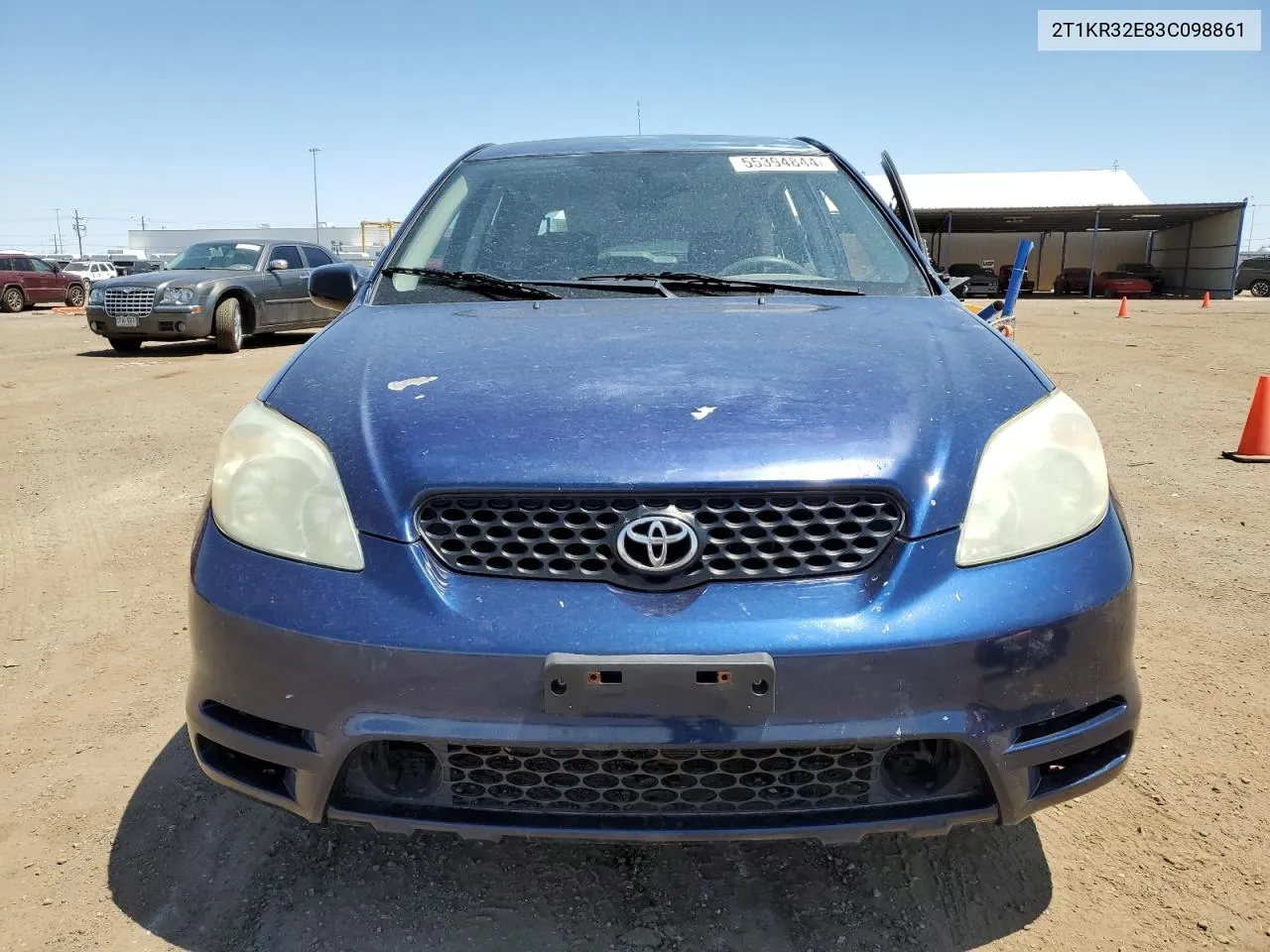 2003 Toyota Corolla Matrix Xr VIN: 2T1KR32E83C098861 Lot: 55394844