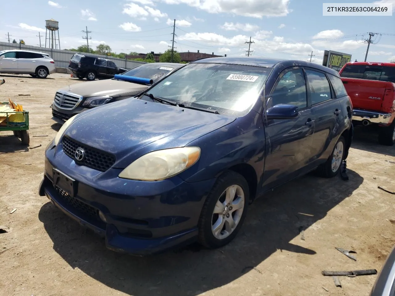 2003 Toyota Corolla Matrix Xr VIN: 2T1KR32E63C064269 Lot: 55900724