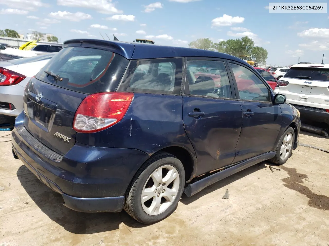 2003 Toyota Corolla Matrix Xr VIN: 2T1KR32E63C064269 Lot: 55900724