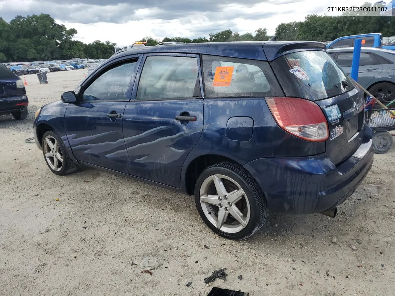 2003 Toyota Corolla Matrix Xr VIN: 2T1KR32E23C041507 Lot: 58680574