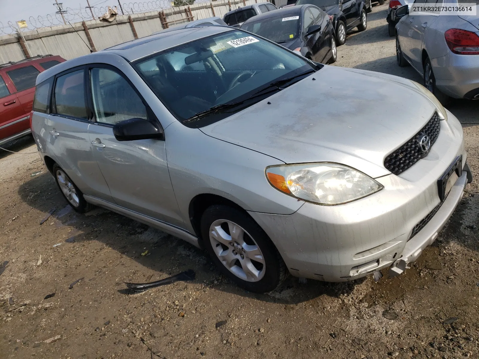 2003 Toyota Corolla Matrix Xr VIN: 2T1KR32E73C136614 Lot: 62189494