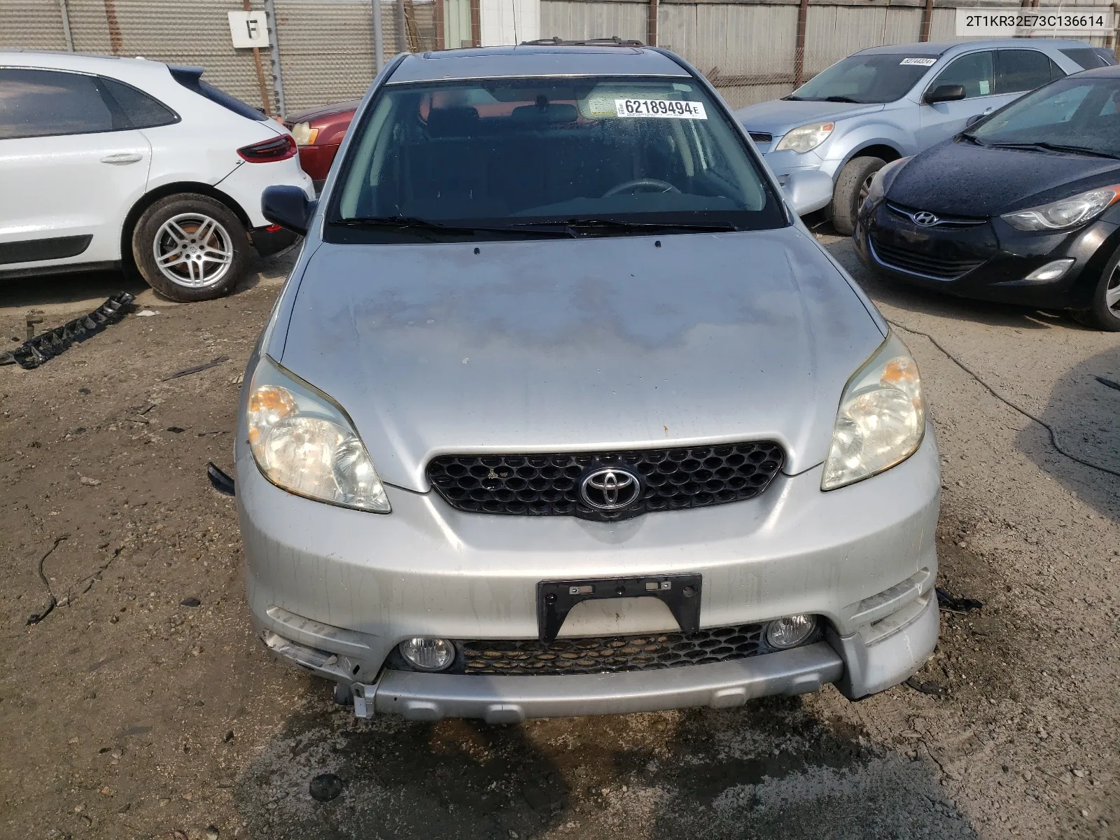 2003 Toyota Corolla Matrix Xr VIN: 2T1KR32E73C136614 Lot: 62189494