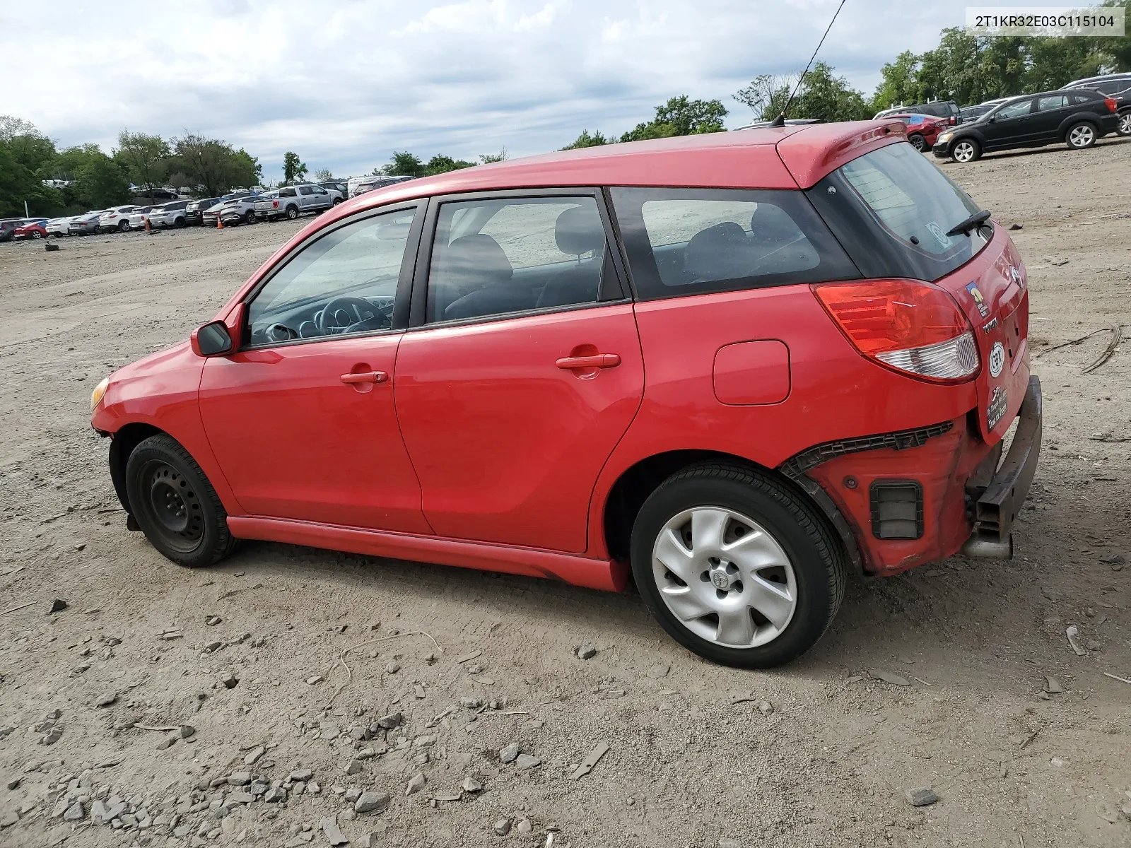 2003 Toyota Corolla Matrix Xr VIN: 2T1KR32E03C115104 Lot: 64646624