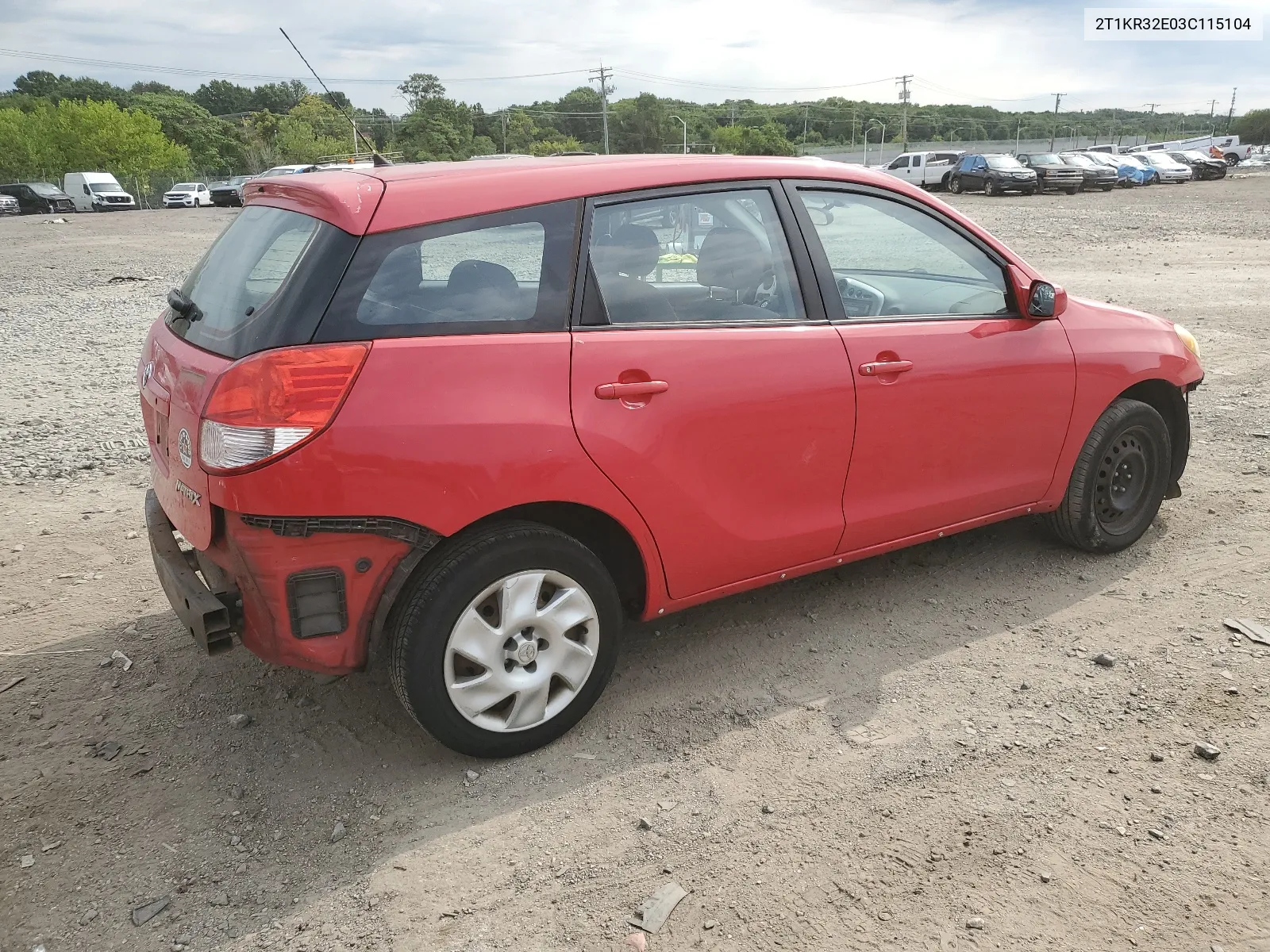 2003 Toyota Corolla Matrix Xr VIN: 2T1KR32E03C115104 Lot: 64646624