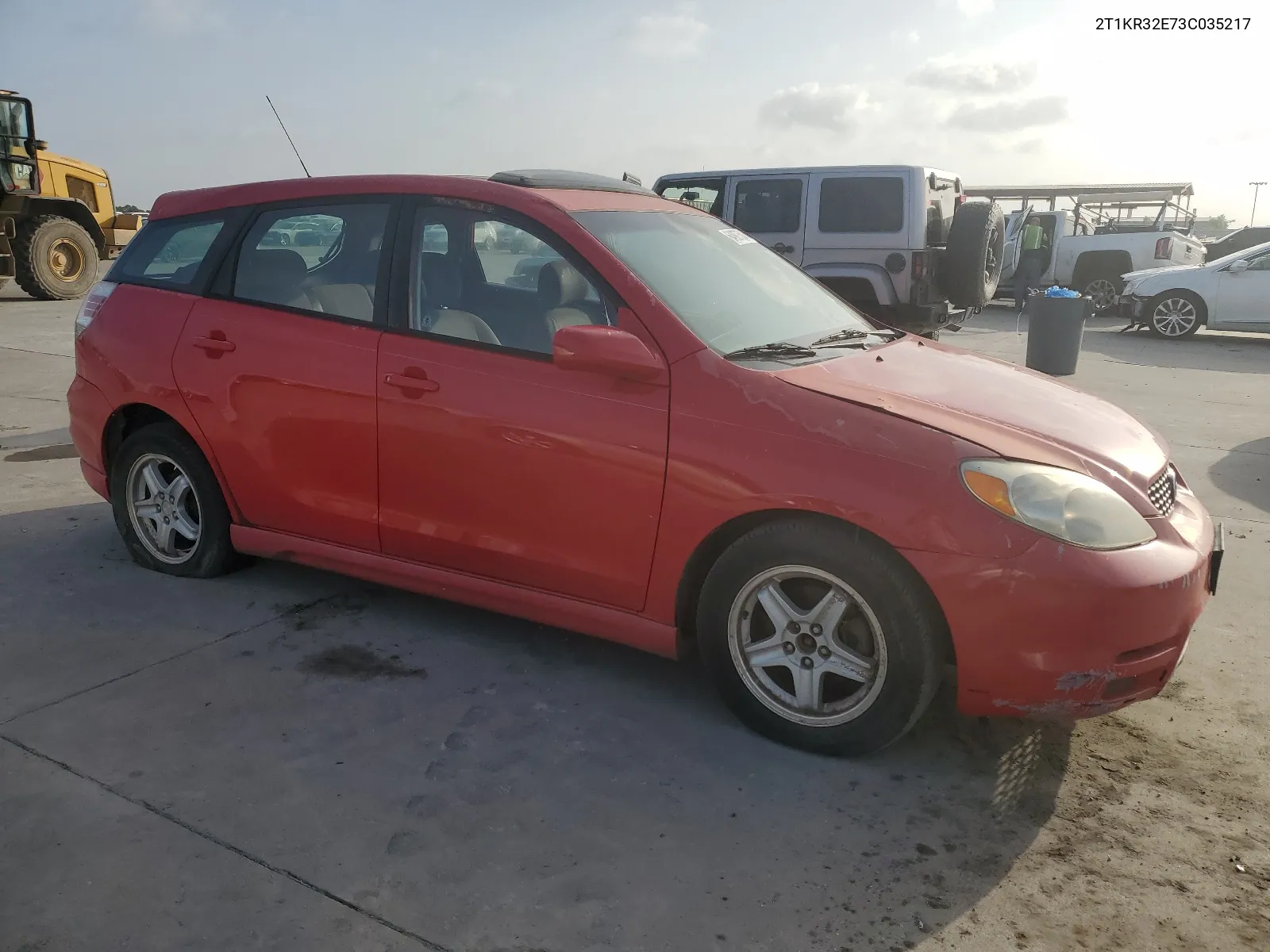 2003 Toyota Corolla Matrix Xr VIN: 2T1KR32E73C035217 Lot: 64907504