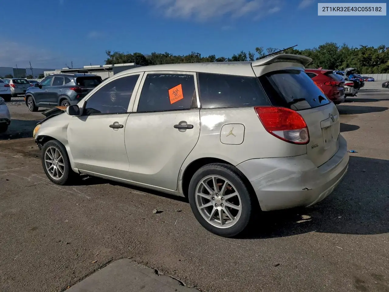2T1KR32E43C055182 2003 Toyota Corolla Matrix Xr