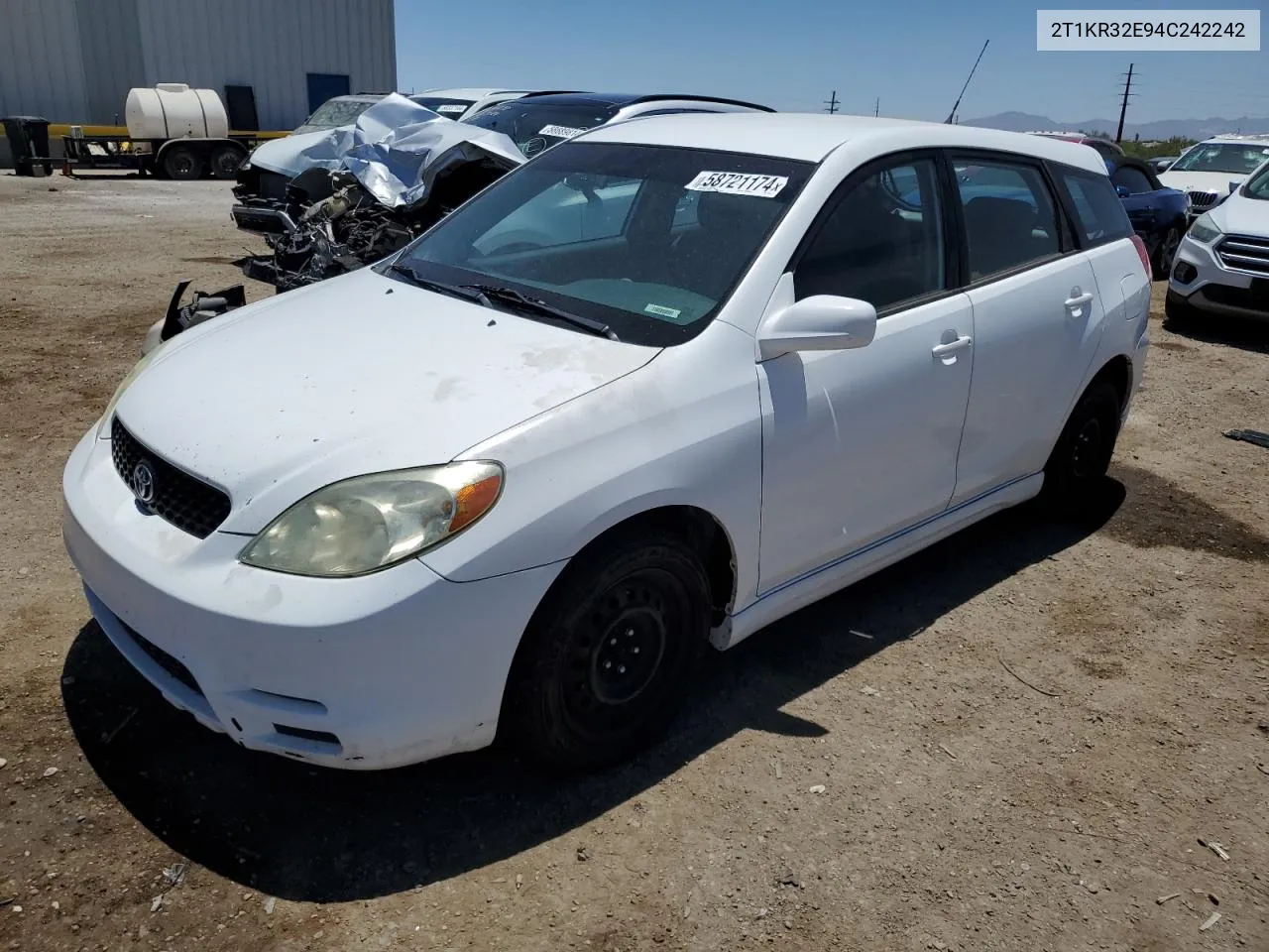 2004 Toyota Corolla Matrix Xr VIN: 2T1KR32E94C242242 Lot: 58721174