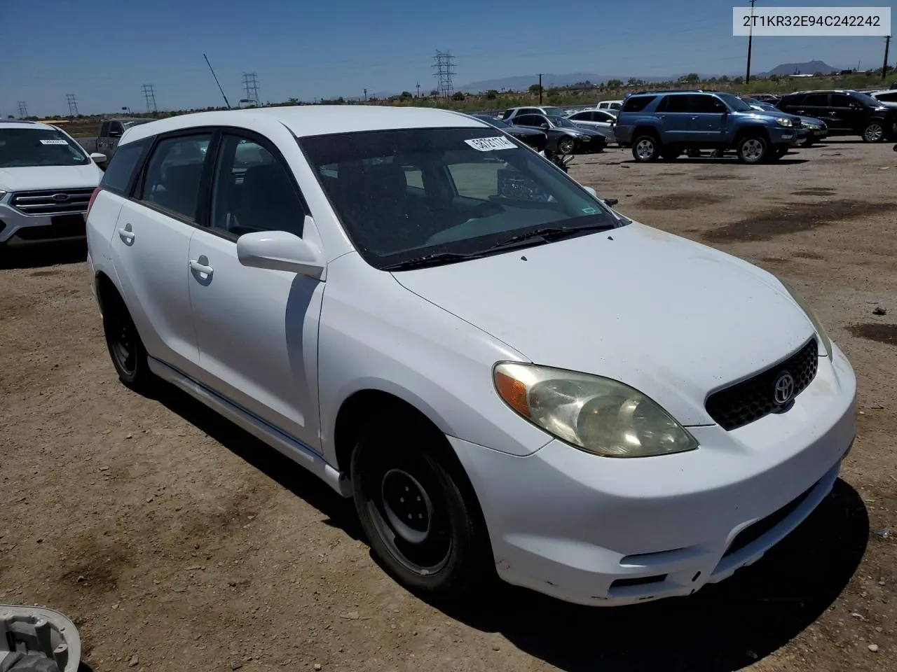 2004 Toyota Corolla Matrix Xr VIN: 2T1KR32E94C242242 Lot: 58721174