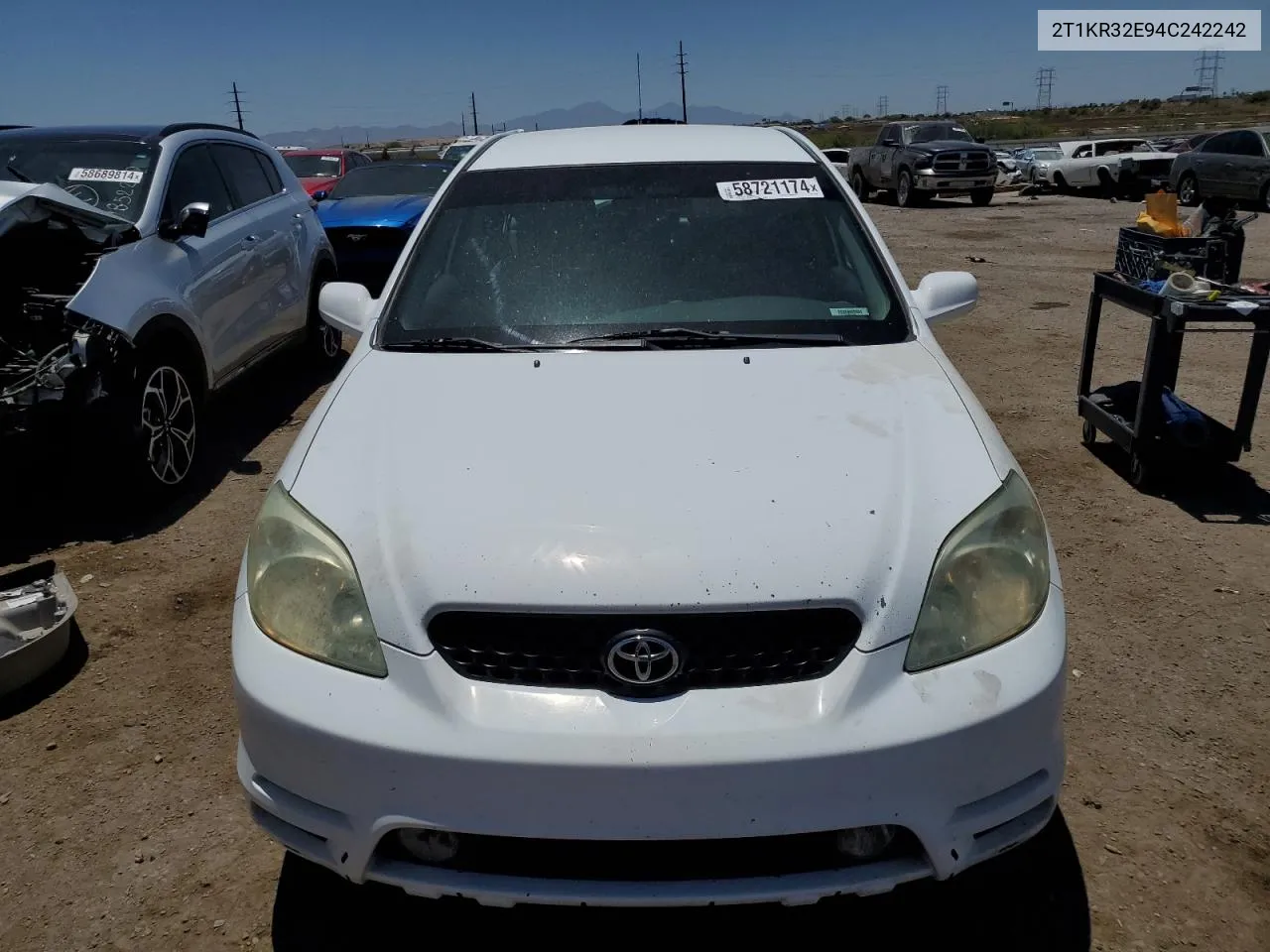 2004 Toyota Corolla Matrix Xr VIN: 2T1KR32E94C242242 Lot: 58721174