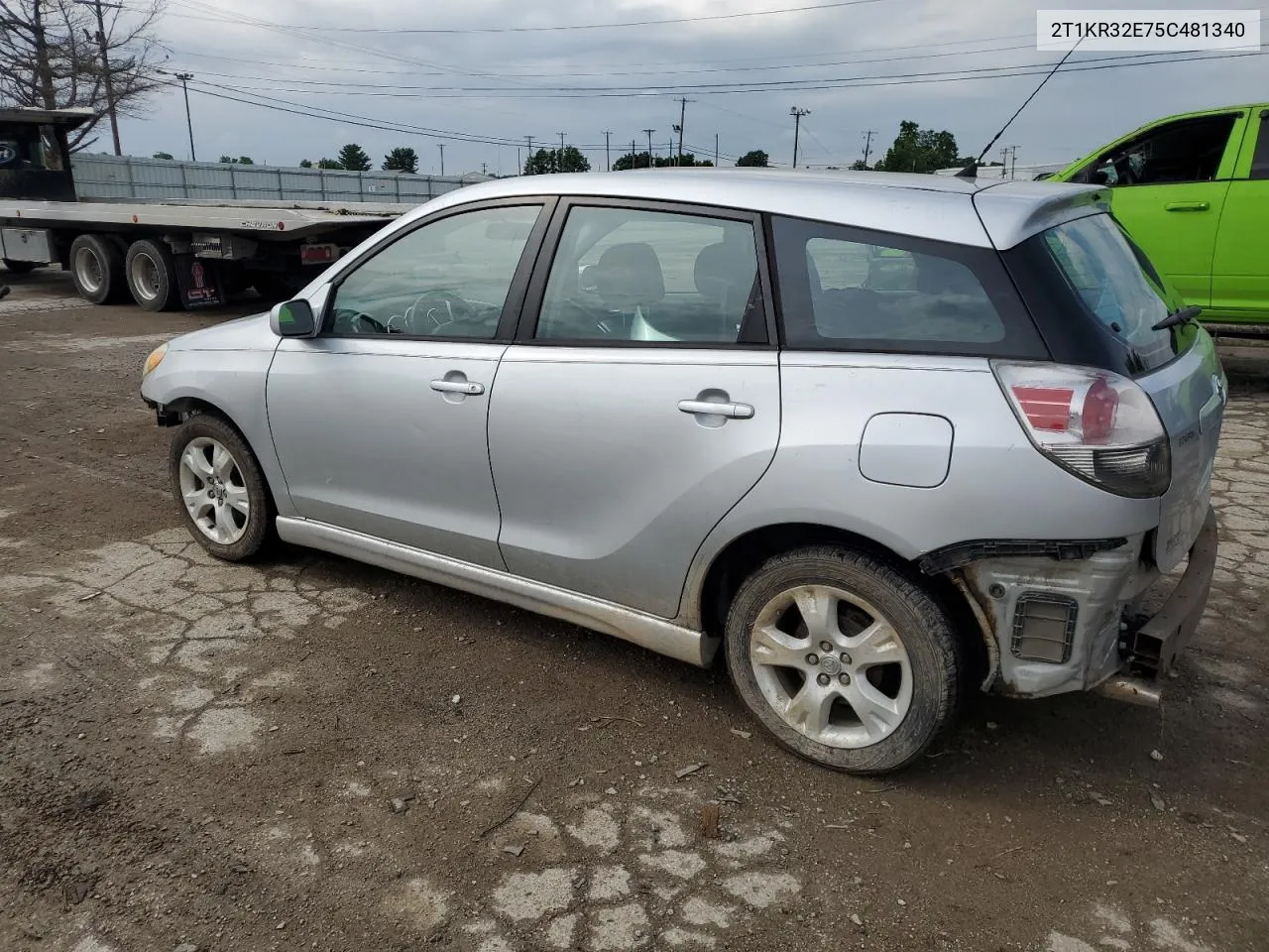 2005 Toyota Corolla Matrix Xr VIN: 2T1KR32E75C481340 Lot: 55650894