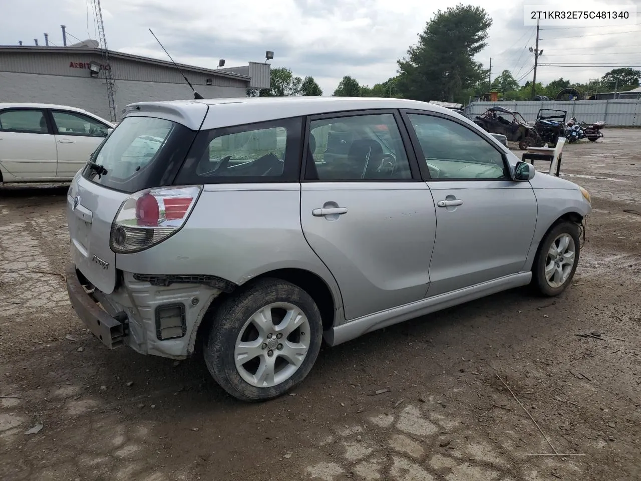 2005 Toyota Corolla Matrix Xr VIN: 2T1KR32E75C481340 Lot: 55650894