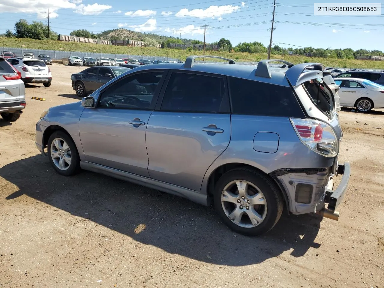 2005 Toyota Matrix Sw VIN: 2T1KR38E05C508653 Lot: 67789754