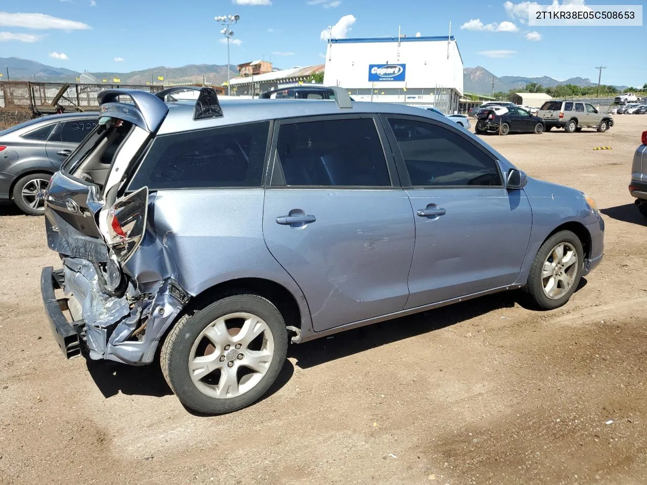 2005 Toyota Matrix Sw VIN: 2T1KR38E05C508653 Lot: 67789754