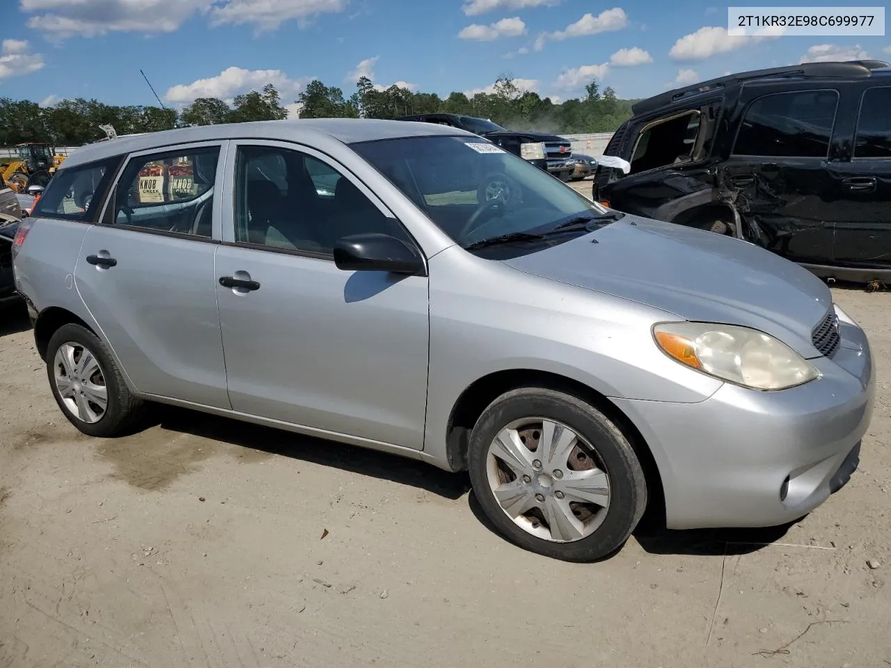 2008 Toyota Corolla Matrix Xr VIN: 2T1KR32E98C699977 Lot: 58739404