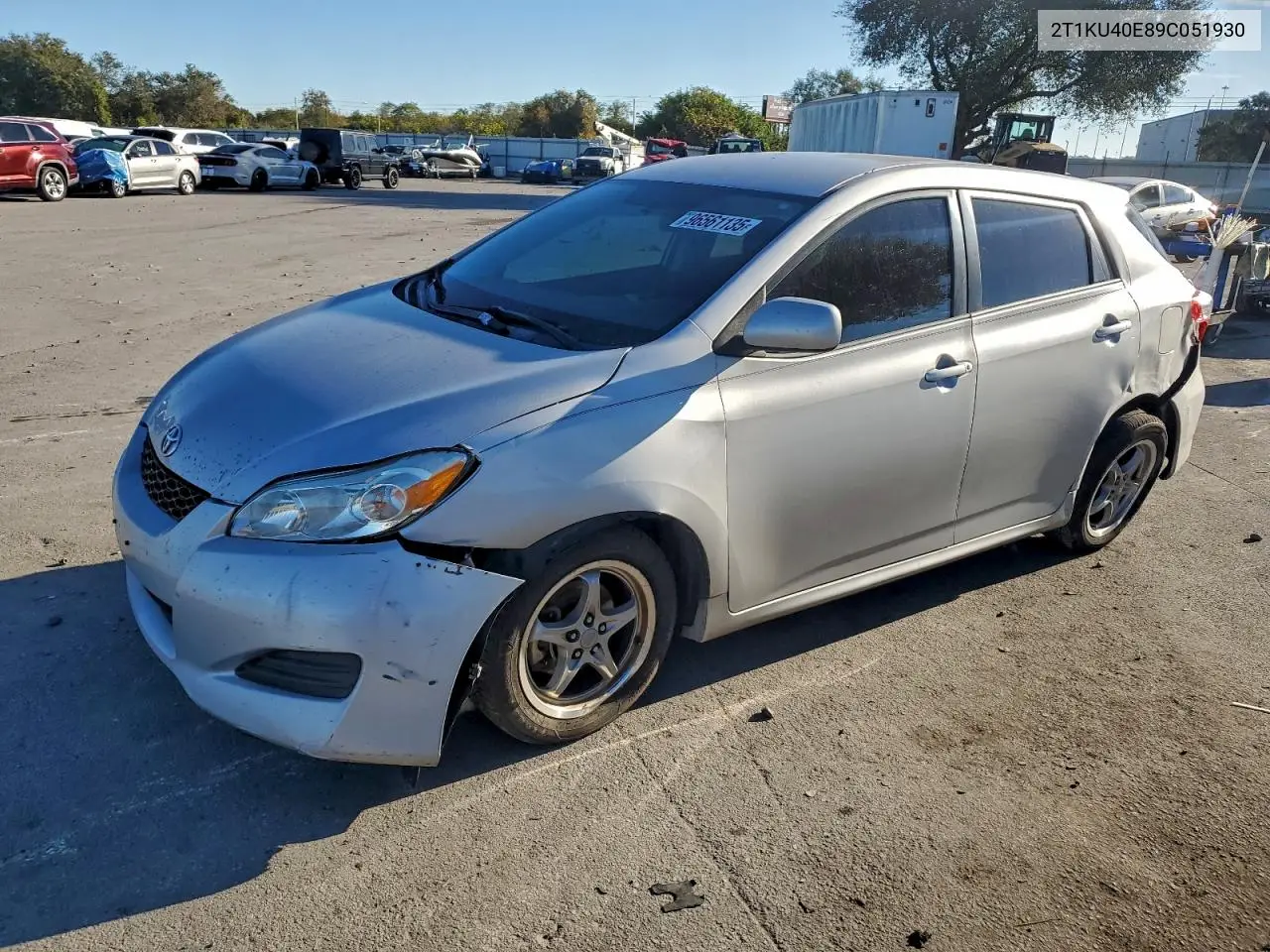 2T1KU40E89C051930 2009 Toyota Corolla Matrix