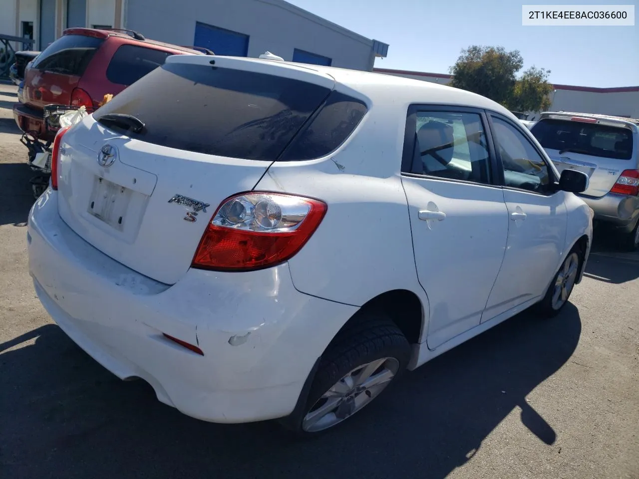 2010 Toyota Corolla Matrix S VIN: 2T1KE4EE8AC036600 Lot: 69990534