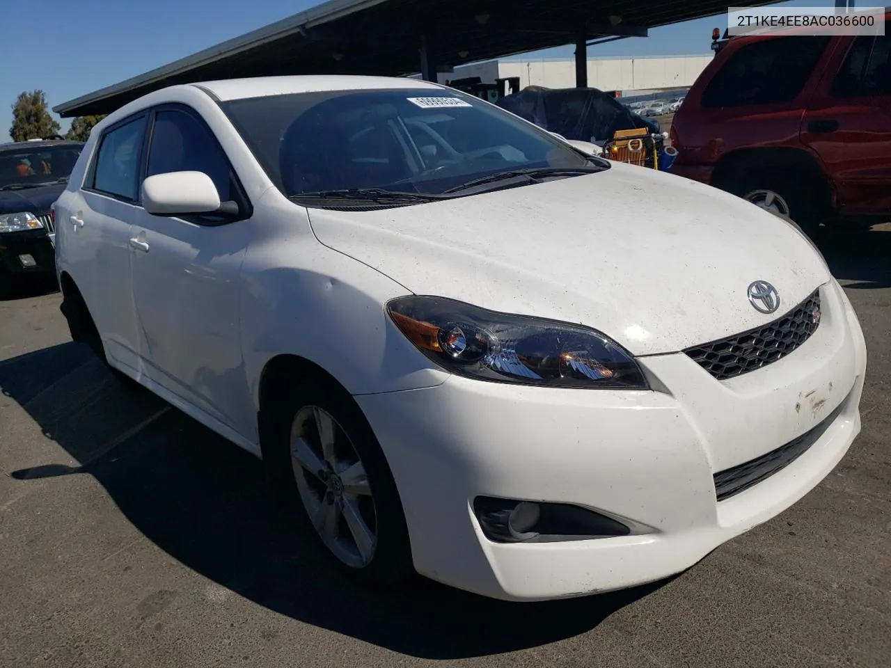 2010 Toyota Corolla Matrix S VIN: 2T1KE4EE8AC036600 Lot: 69990534