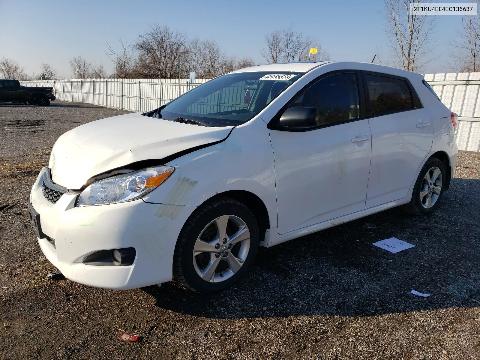 2014 Toyota Matrix Base VIN: 2T1KU4EE4EC136637 Lot: 48085614