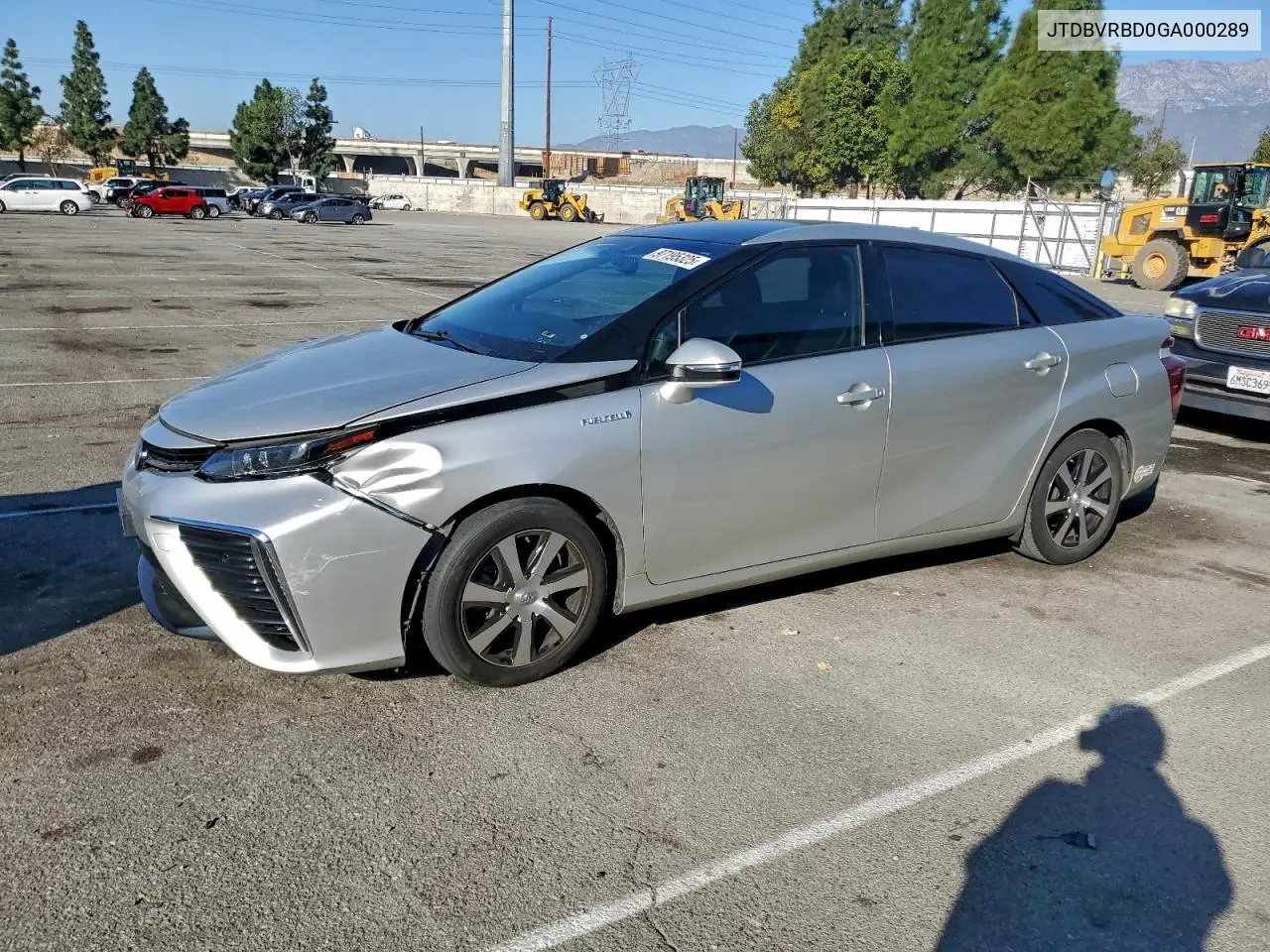 JTDBVRBD0GA000289 2016 Toyota Mirai