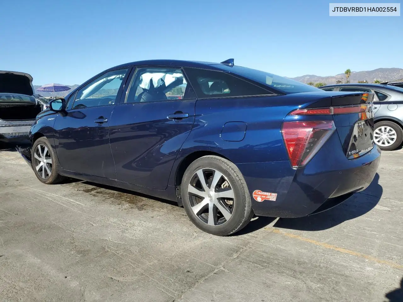 JTDBVRBD1HA002554 2017 Toyota Mirai
