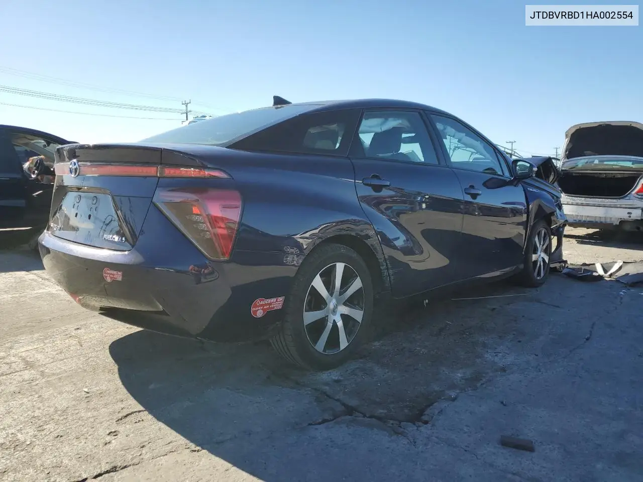 JTDBVRBD1HA002554 2017 Toyota Mirai