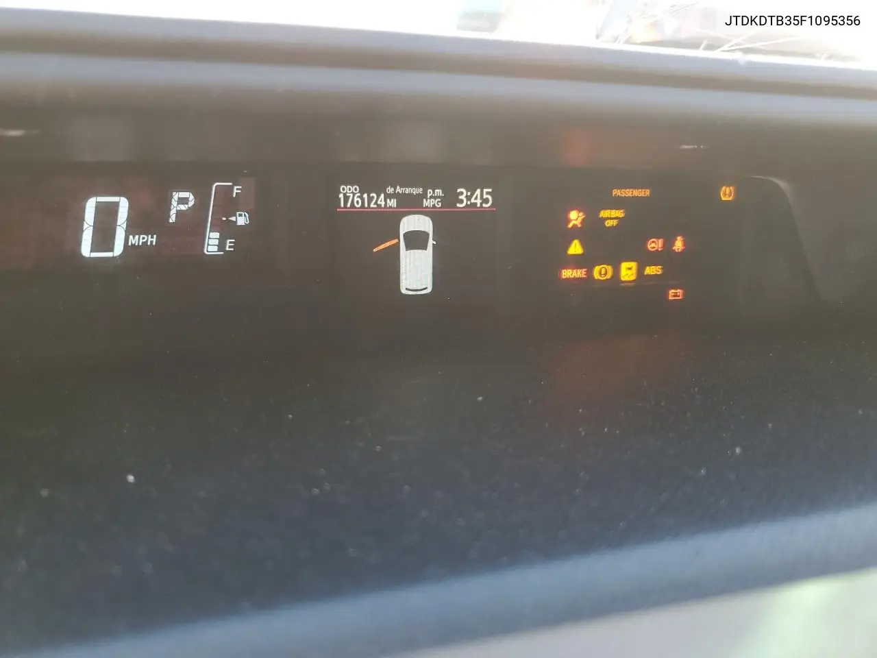 JTDKDTB35F1095356 2015 Toyota Prius C