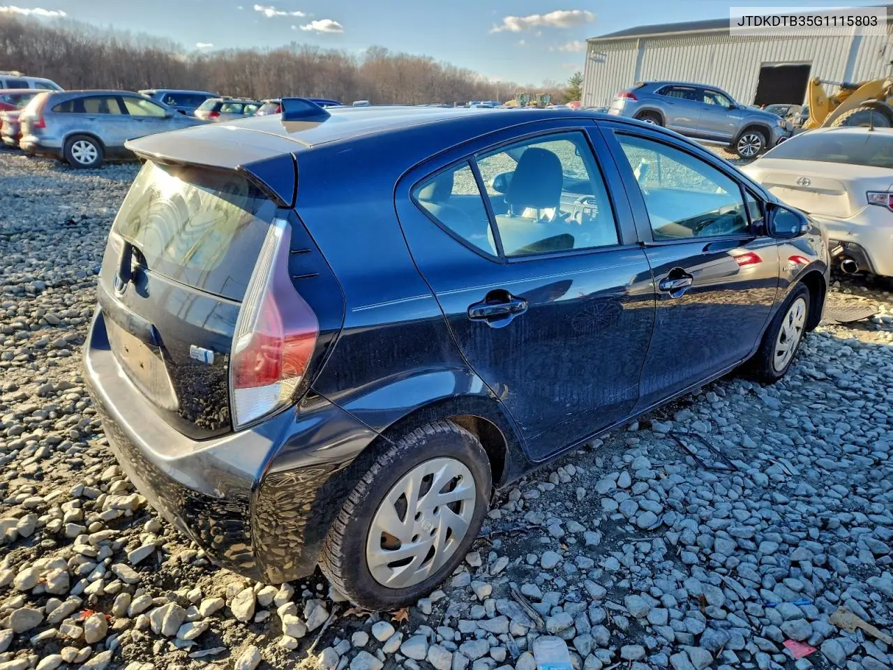 JTDKDTB35G1115803 2016 Toyota Prius C
