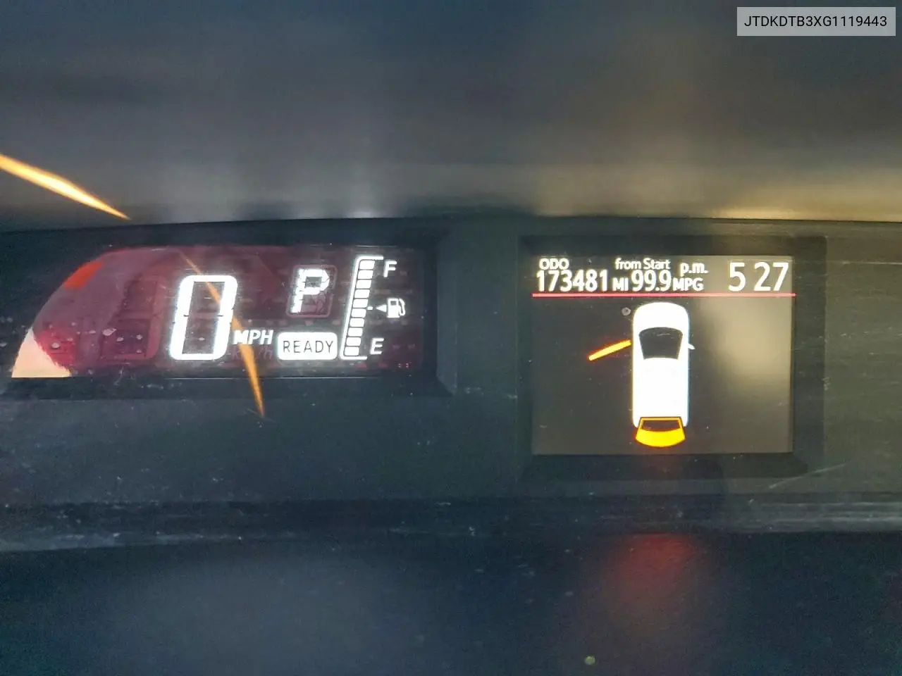 JTDKDTB3XG1119443 2016 Toyota Prius C