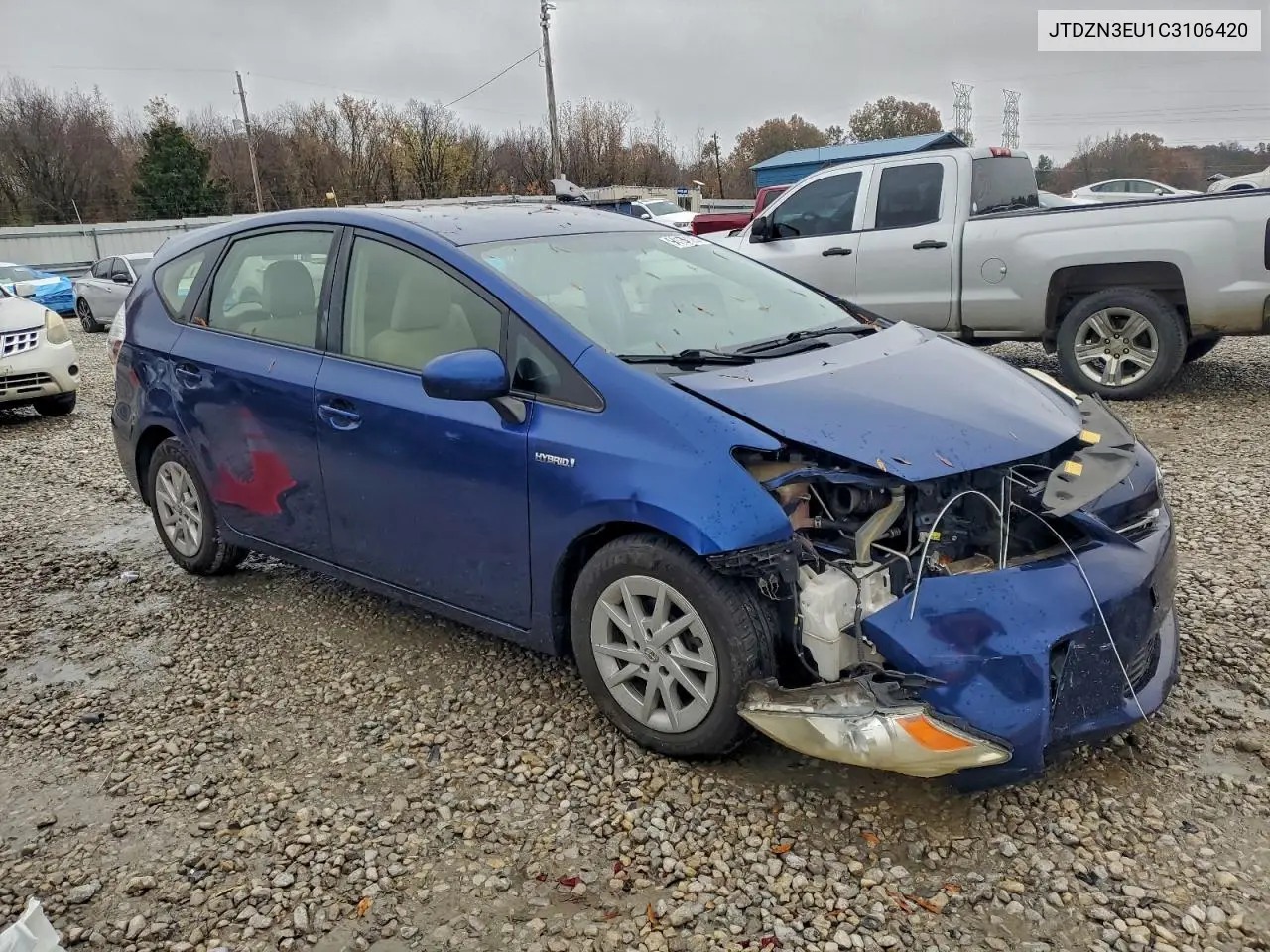 JTDZN3EU1C3106420 2012 Toyota Prius V