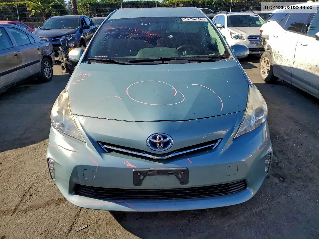 JTDZN3EU3D3243585 2013 Toyota Prius V