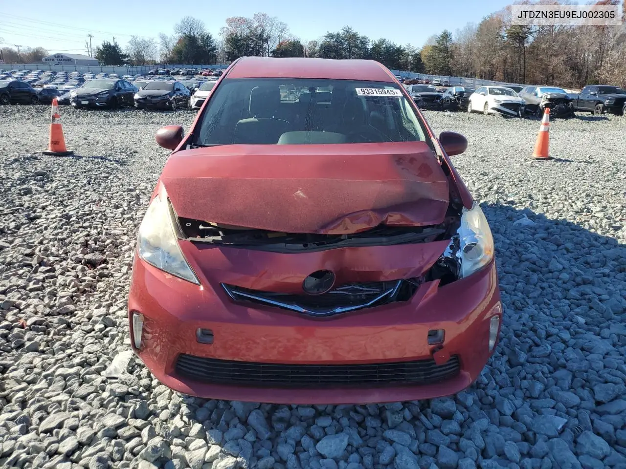 JTDZN3EU9EJ002305 2014 Toyota Prius V