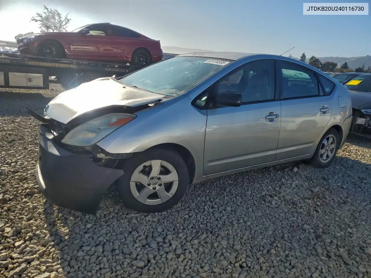 JTDKB20U240116730 2004 Toyota Prius