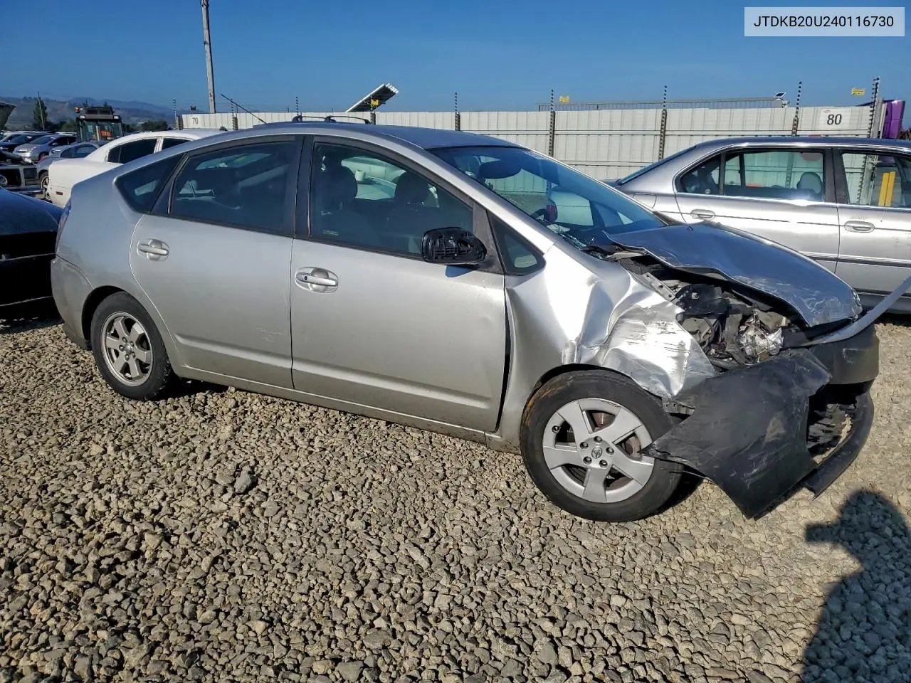 JTDKB20U240116730 2004 Toyota Prius